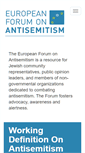Mobile Screenshot of european-forum-on-antisemitism.org
